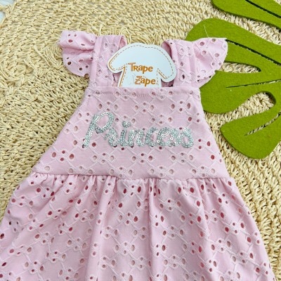 Vestido em Lese Princess - Rosa